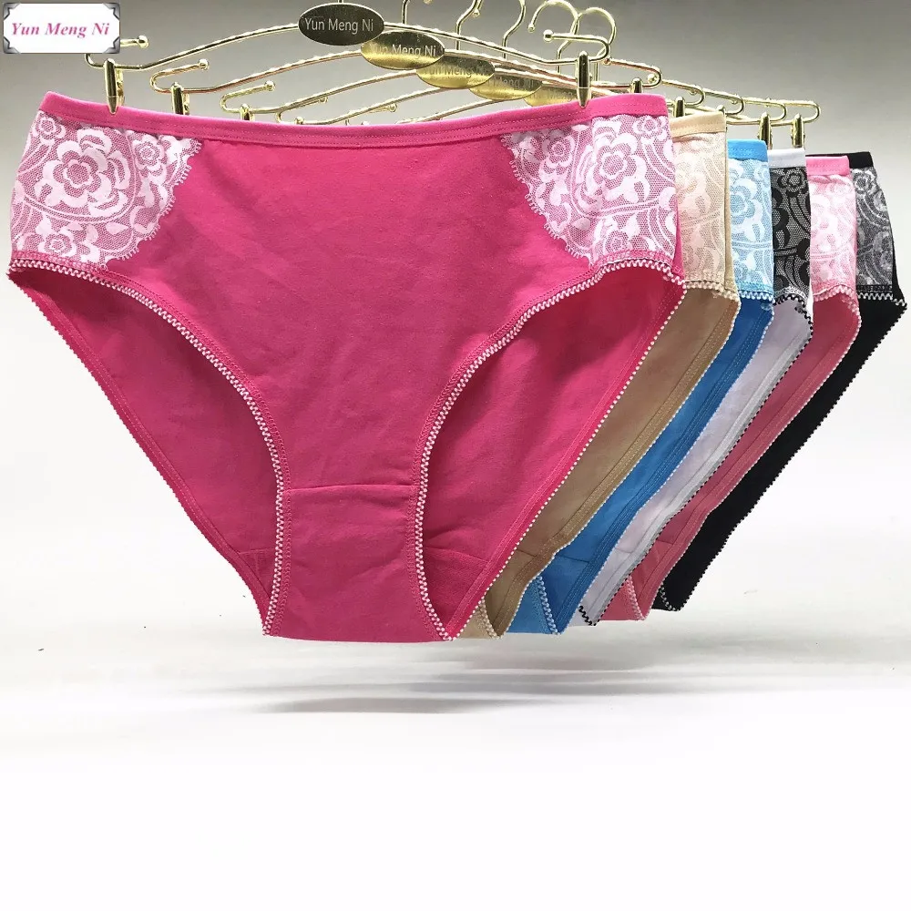 

Free Shipping Big yards 2XL/3XL/4XL Women's panties underwear Cotton Women's Underwear Large Size Women's Mummy Pants 89257