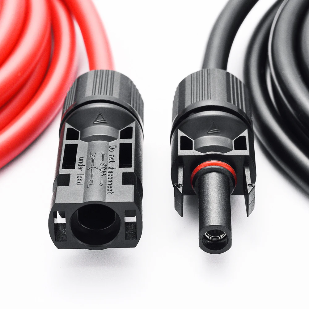 

MICTUNING 10AWG Solar Extension Cable with MC4 Female&Male Connector 1pair 10FT Red+10FT Black Solar Panel Adaptor MC4 Cable Kit