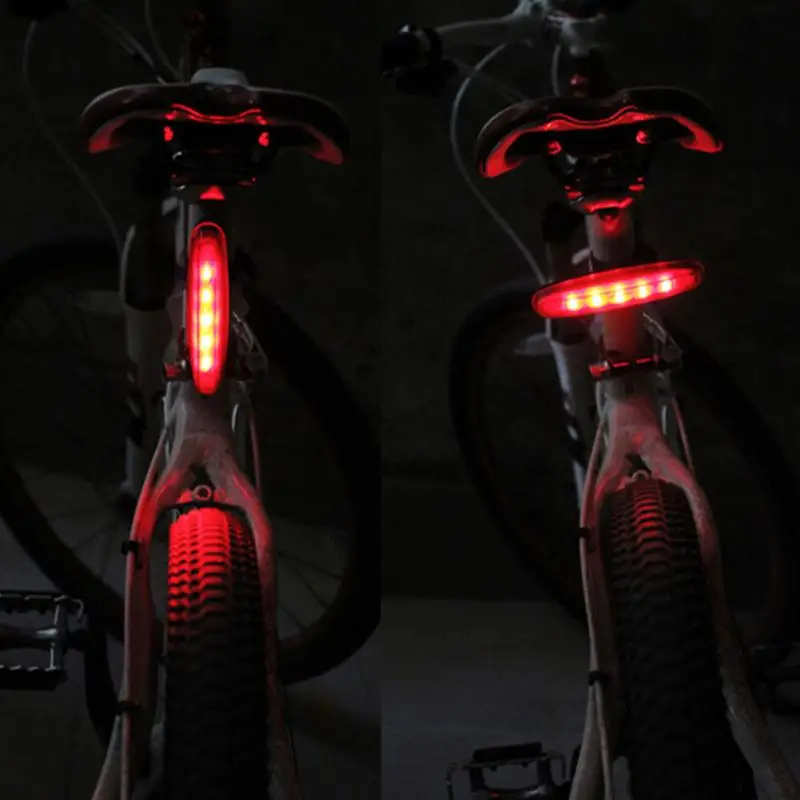 Красный светильник светодиодный Предупреждение задний светильник Три режима, длинный светильник и вспышка 5 светодиодный задний светильник для велосипеда