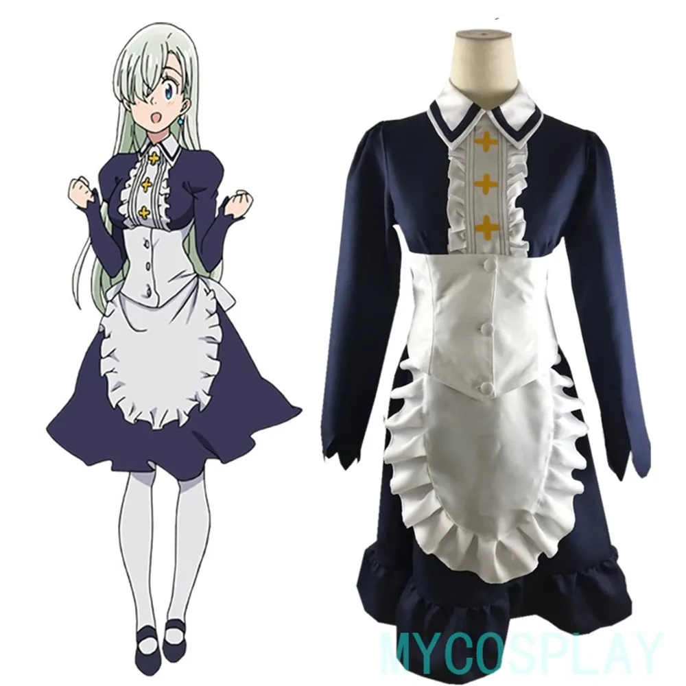 Костюм для косплея из аниме Seven Deadly Sins Nanatsu no Taizai 2 Elizabeth Liones костюм Хэллоуина