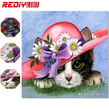 

REDIY LADIY,Special Shaped,Diamond Embroidery,Animals,Cat,Full,Rhinestones,5D,DIY Diamond Painting,Cross Stitch,Christmas,Gift