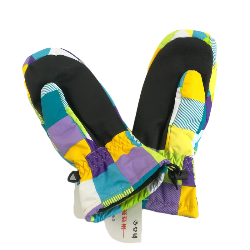 Дикий Снег детей Для женщин лыжные варежки сноубордические варежки Зимние женские уличные зимние спортивная перчатка Водонепроницаемый теплые перчатки, H-618