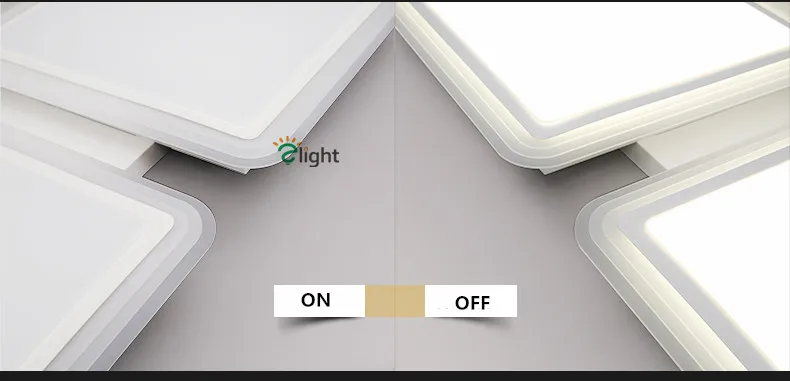 Современный блеск акриловые dimmable потолочный светильник окрашенный металл Гостиная светодиодный потолочный светильник Спальня LED