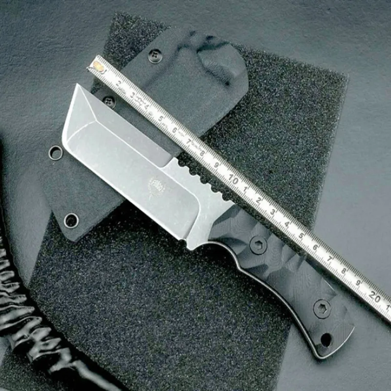 Горячий Нож с фиксированным лезвием D2 лезвие черный G10 ручка охотничий лагерь выживания тактические прямые ножи Открытый Инструменты
