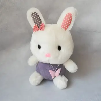 

cartoon purple rabbit about 23 cm butterfly rabbit plush toy baby toy birthday gift h0601