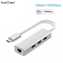 USB Ethernet USB 3.0 to Rj45 Lan Adapter 3 Port USB Type C Hub 10/100/1000Mbps Gigabit Ethernet Network Card Lan For MacBook USB Ethernet USB 3.0 to Rj45 Lan Adapter 3 Port USB Type C Hub 10/100/1000Mbps Gigabit Ethernet Network Card Lan For MacBook