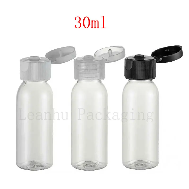 30ml X 50 empty small transparent PET cosmetic bottles containers with