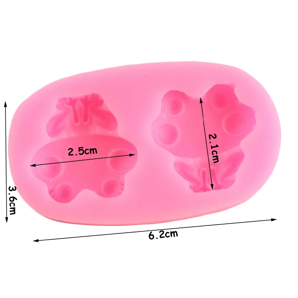Симпатичные лягушки силиконовые формы кекс выпечки инструменты для украшения тортов из мастики Полимерная глина ювелирные изделия формы конфеты шоколадные формы для мастики