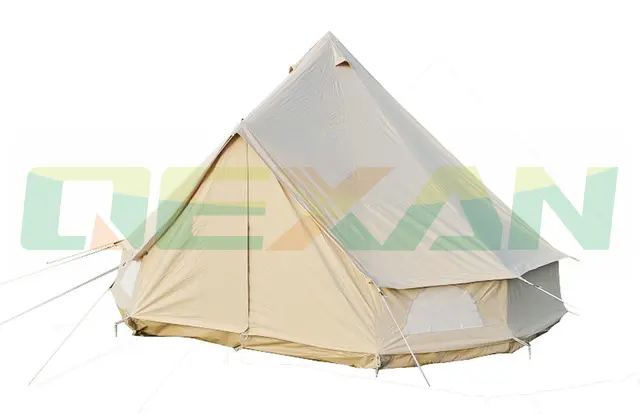 Cheap Free Shipping ! 5M Canvas bell tent Cotton winter tent wall rolled up for outdoor camping