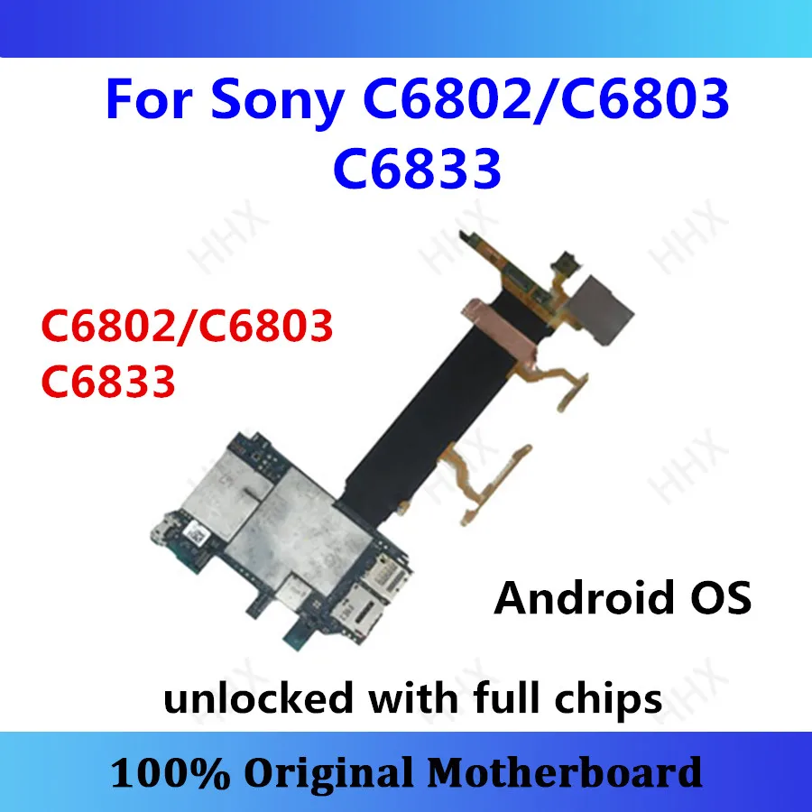 

Original For Sony Xperia Z Ultra Xl39h C6802/C6803 C6833 motherboard Android Plate C6802/C6803 C6833 card/fee unlocked mainboard