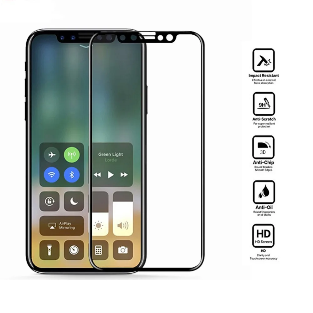 Защитное стекло закаленное 9H для iPhone 6/6s Plus/7/8 Plus/X/XS/XR/M|Защитные стёкла и плёнки| |