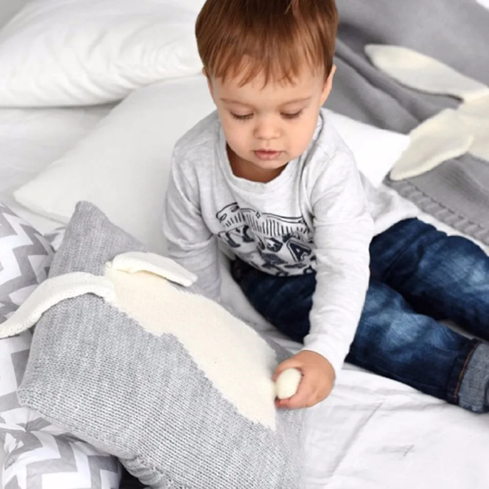Adorável dos Desenhos Capa de Almofada do Bebê de Malha Travesseiro do Bebê Animados Coelho Crianças Cadeira Assento Sofá Cama Decorativa Fronha Fotografia Adereços 3d 19 de malha sofá cama decorativa fronha fotografia adereços travesseiro do bebê