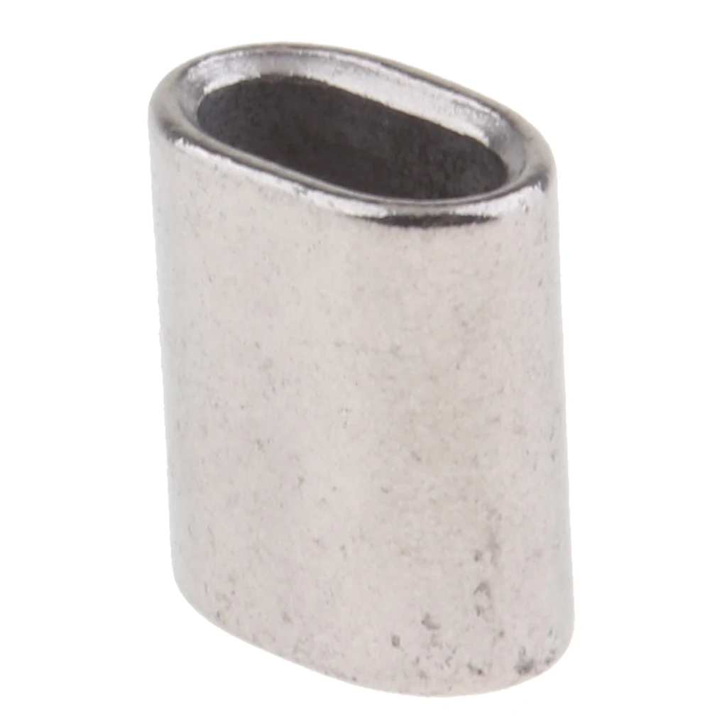 2 Packs Cable Crimps Wire Ferrules Rope 4.5mm Stainless Steel Cable Aircraft Cable Stainless Steel Loop Sleeve