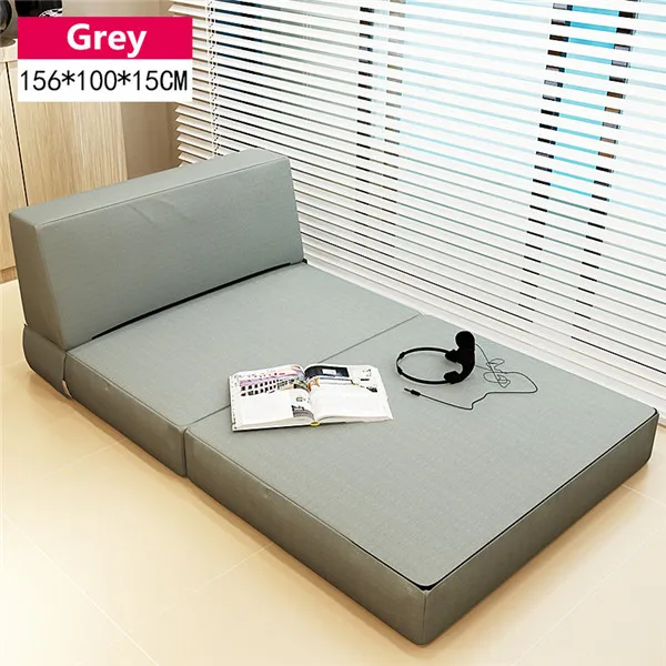 Folding Mattress and Sofa Bed with Removable Cover Bedroom Furniture Sleeping Futon Bed Japanese Style Floor Sofa Daybed Chaise