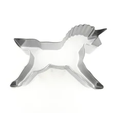 3D единорог резак для печенья в форме животных форма для вырезания для торта из нержавеющей стали Форма для украшения торта инструменты