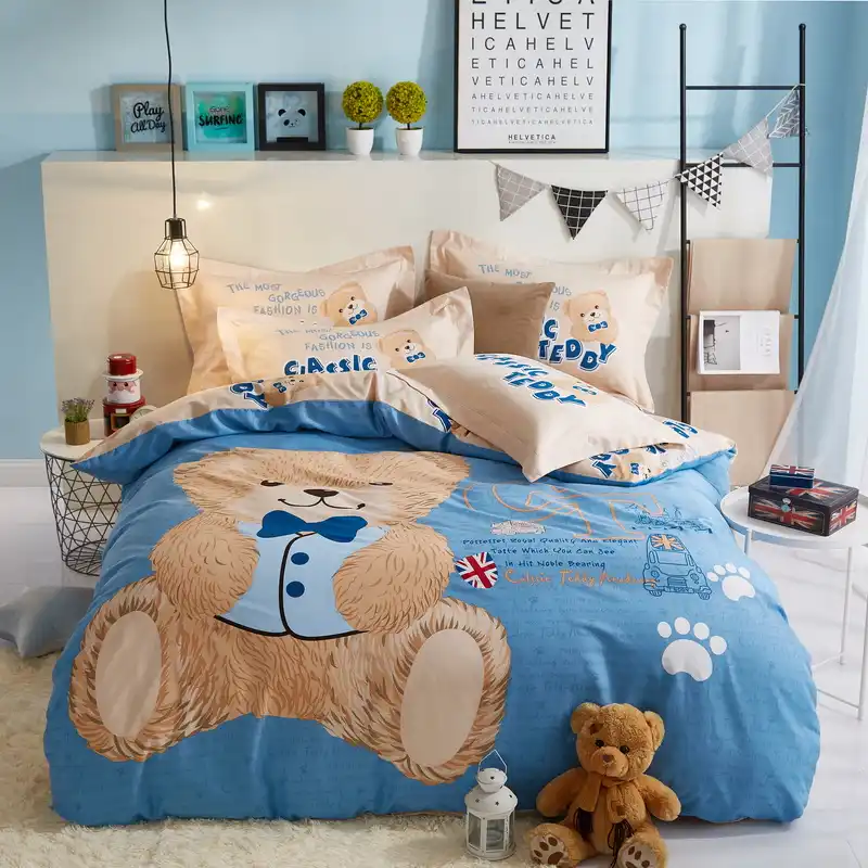 bed cover teddy bear