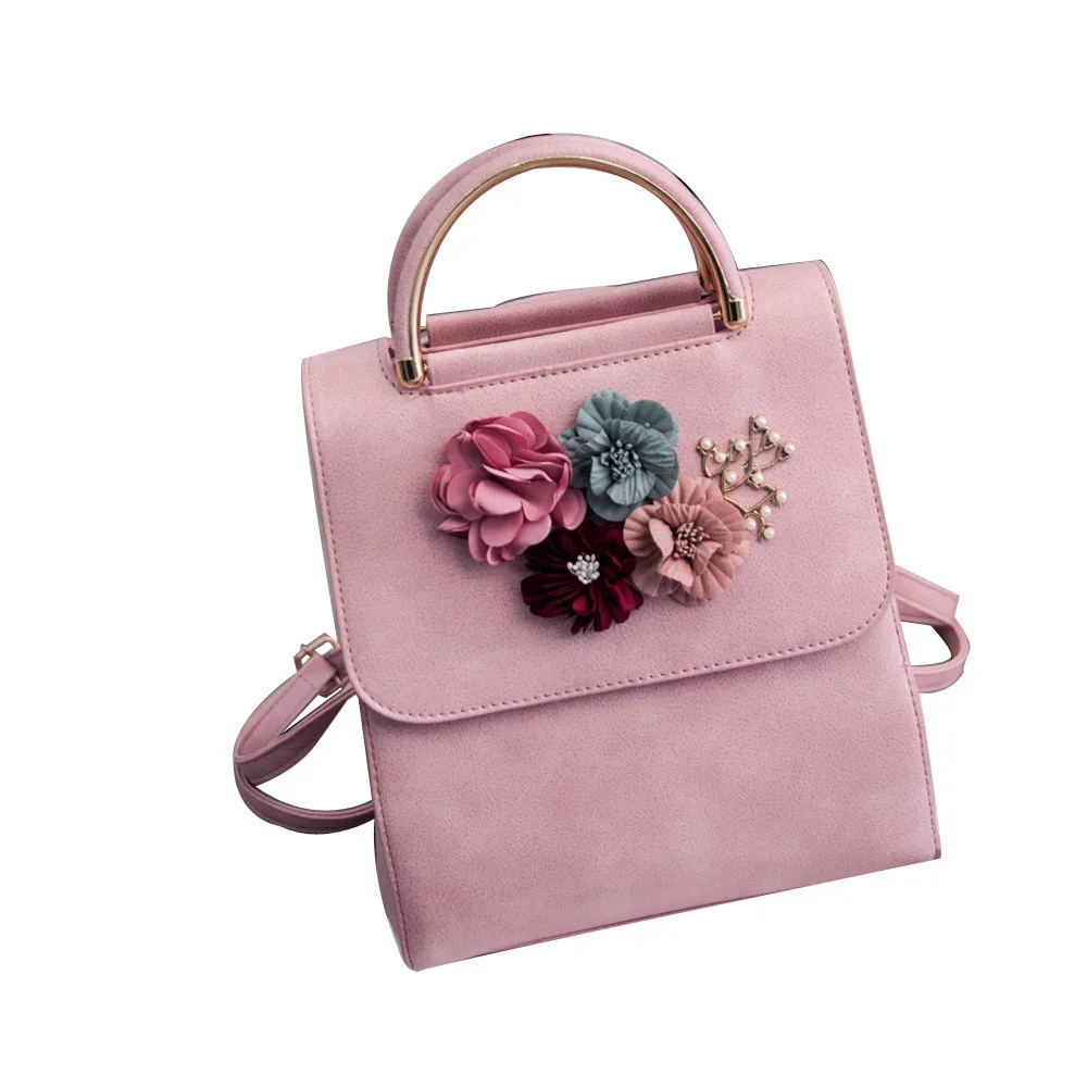 Aelicy модные женские туфли Цветочный рюкзак кожа Сумка lnclied высокое качество простой женский рюкзак телефон карман