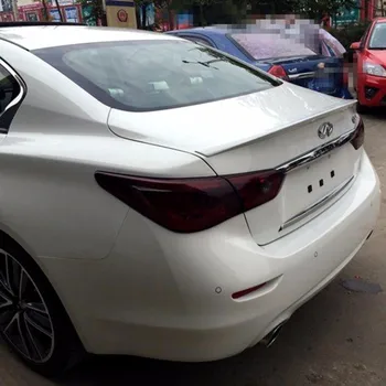 

For Infiniti Q50 Q50S 2015 2016 Rear Trunk Spoiler High Quality ABS Material Primer Color Car Tail Wing Decoration
