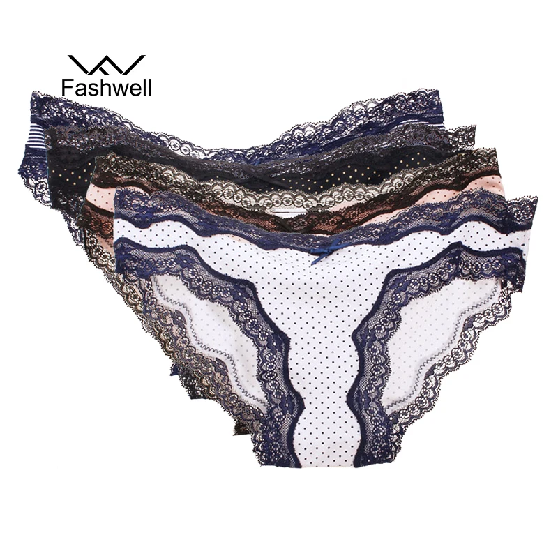 Fashwell Ladies Seamless Lace Intimates Underwear Women's Sexy Ruffles