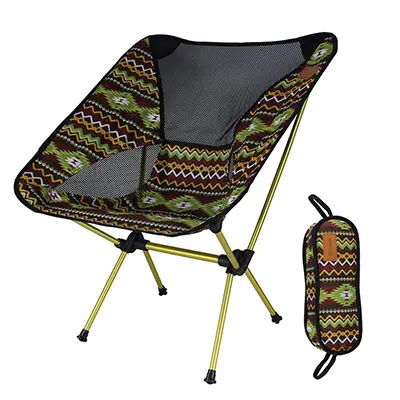 Богемное легкое компактное портативное складное кресло для пикника, складное рыболовное пляжное кресло, складное кресло для кемпинга - Цвет: 5
