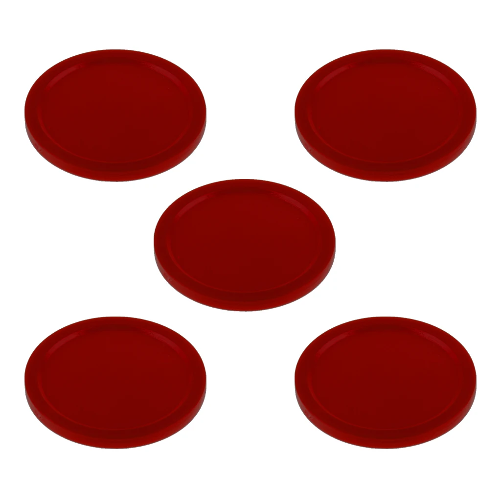 5 Pieces Air Hockey Table Replacement Pucks For Full Size Air Hockey Tables Standard Air Hockey Pucks Accessories