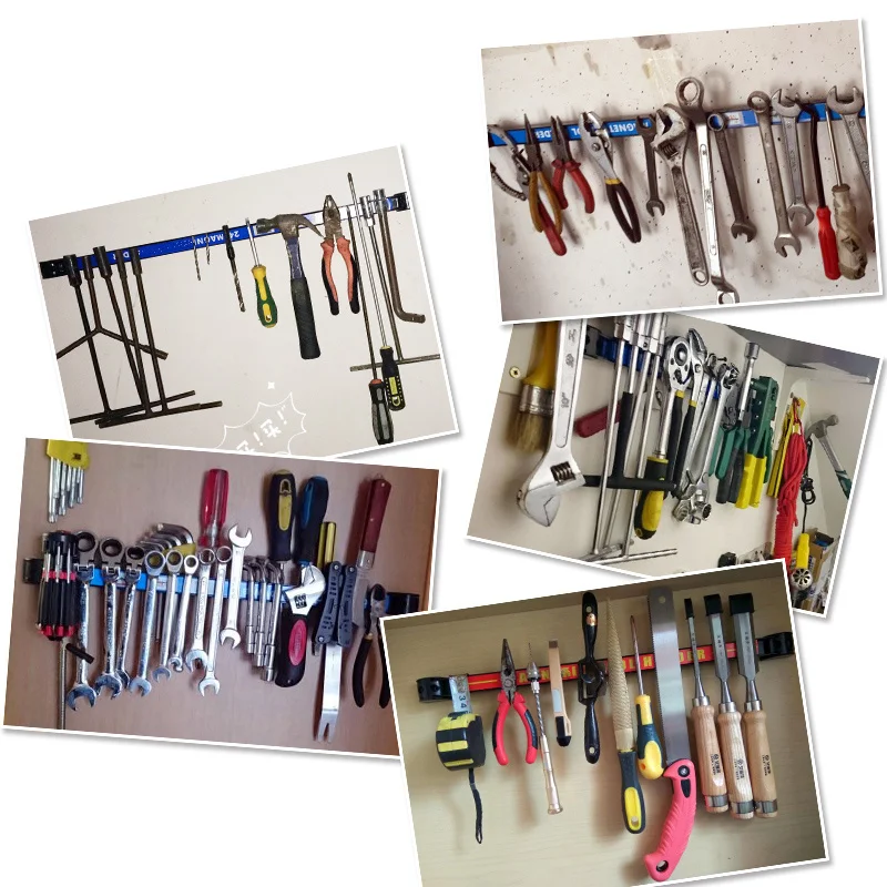 New Magnetic Tool Storage Rack Red / Blue Hardware Tools Storage Box Wall-mounted Magnetic Suction Car Tool Storage