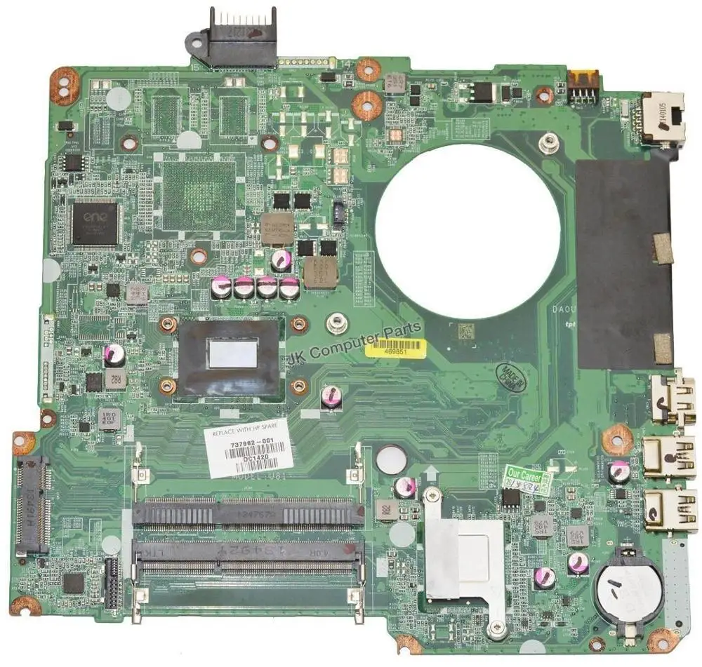 ل HP 15-N 15T-N اللوحة المحمول 737982-501 737982-001 W/i3-3217u HM76 DA0U81MB6C0 اللوحة 100% اختبار سريع