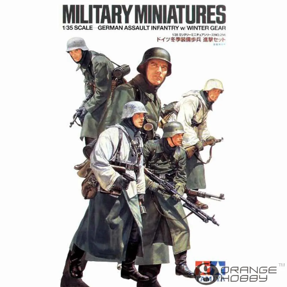 

OHS Tamiya 35256 1/35 German Assault Infantry w/Winter Gear Assembly Military Miniatures Model Building Kits G