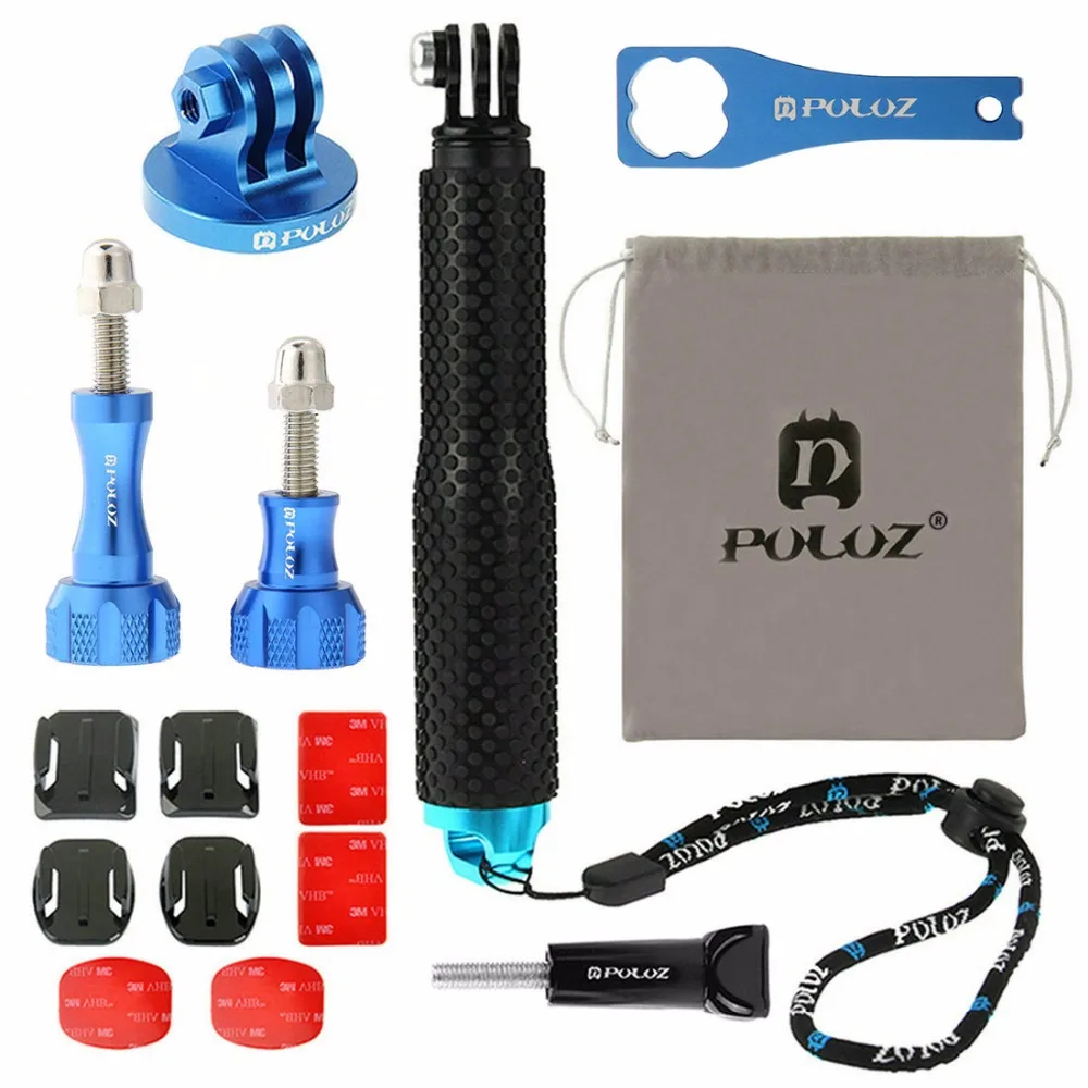 

Newest Action Camera Accessories Set 16 in 1 Gopro Accessories Kit Mounts for GoPro HERO 4 Session / 4/3+/3/2/1 SJ4000 / SJ5000