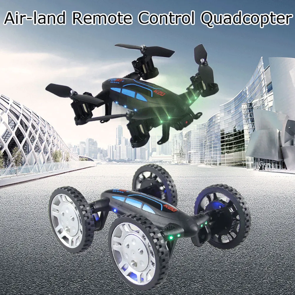 

Drone Intelligent Premium Transform K20 0.3MP HD Camera FPV Quadcopter Aircraft One Key Take Off Transform Drone UAV