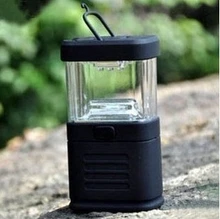 2016 New Arrival Portable Mini Outdoor Camping LED Light 3XAA Battery Power Supply Square Lantern