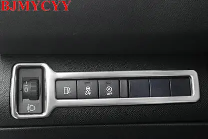 BJMYCYY автомобильные аксессуары из нержавеющей стали, украшение для переключателя фар Крышка для peugeot 308 T9