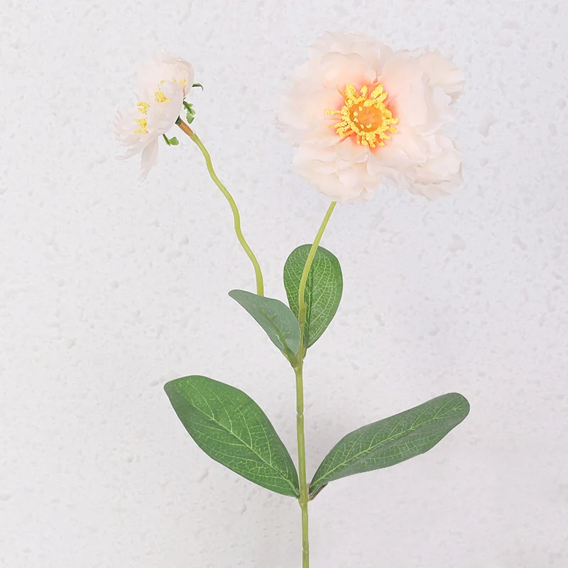Erxiaobao красный японский Дикая роза Моделирование искусственных цветов искусственный цветок из шелка настенные композиции Свадебный домашний дом Декор - Цвет: Beige