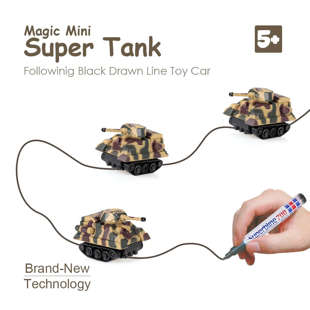 

Magic Pen Inductive Car Truck Engineering Vehicles Mini Magic Toy Draw Lines Induction Car Model Boys & Girls Toys Kids Gift