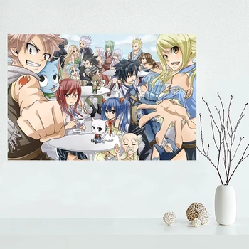 

Hd Prints Home Decoration Picture Wall Artwork 1 Fairy Tail Pieces Modular Anime Poster Painting Canvas For Living Room Framed