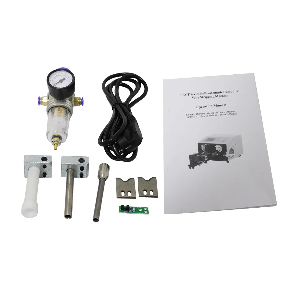  New SWT508-HT2 Computer Sheathed Cable Wire Stripping Cutting Peeling Machine for cable crimping an