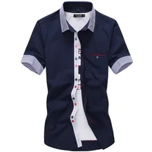 Новинка, брендовая мужская одежда, рубашки с коротким рукавом, повседневная мужская рубашка, приталенная, фирменный дизайн, официальная рубашка, Camisa Social chemise homme