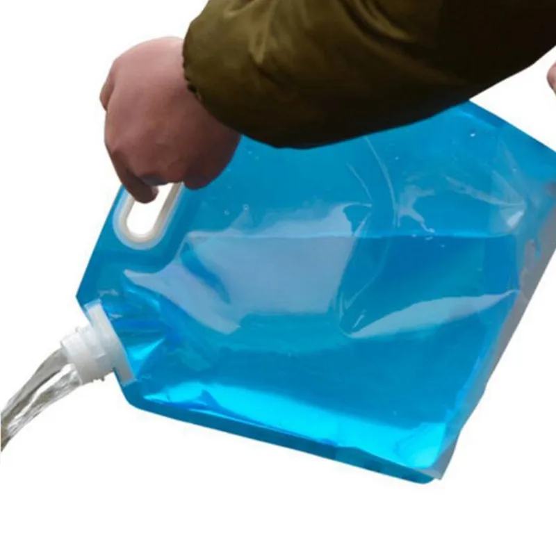 3л 5л 10л ПВХ сумка для воды портативная складная сумка для хранения воды подъемная Сумка для кемпинга походные мешки для хранения воды наружные инструменты - Цвет: 5L