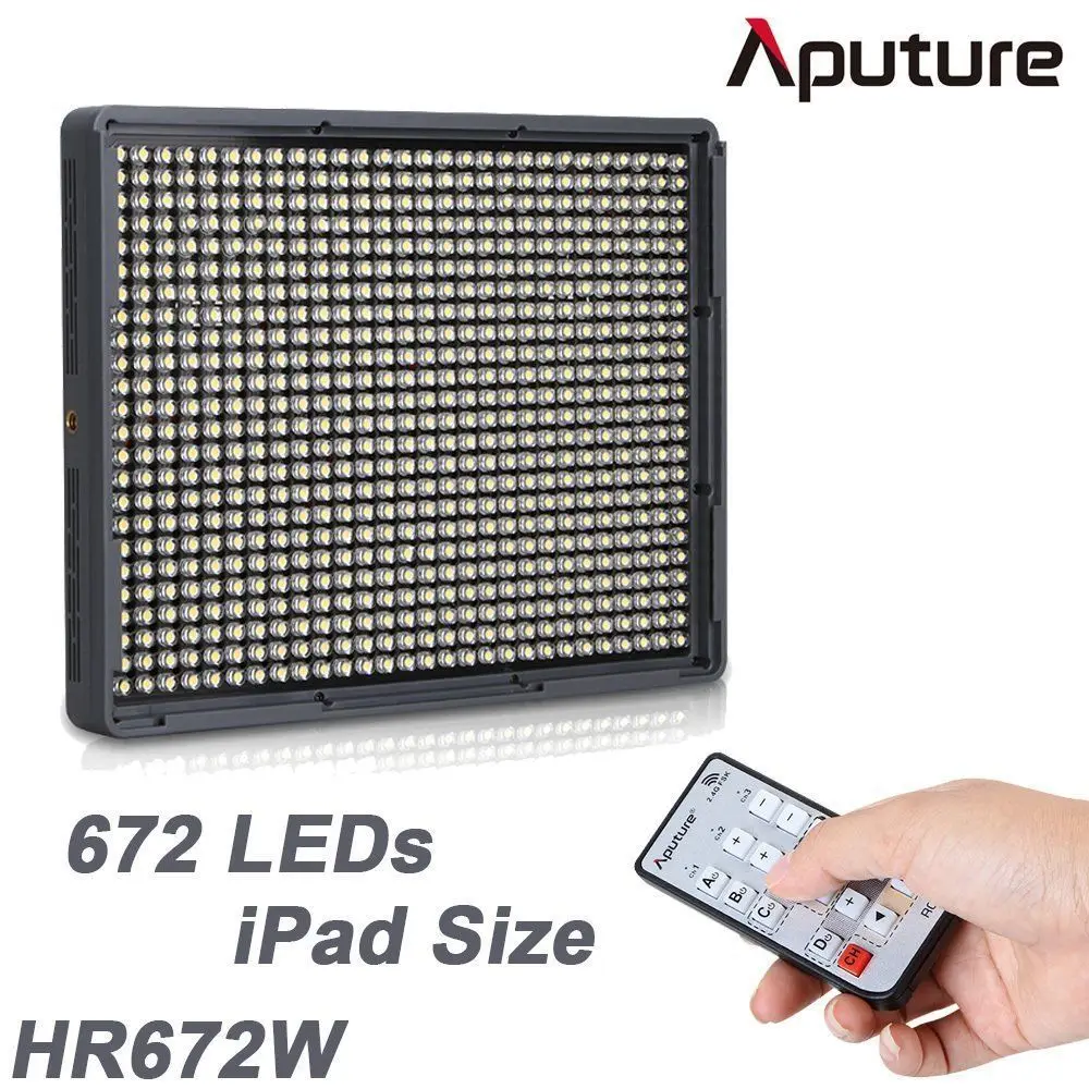 Aputure Amaran HD DV Video LED Light HR672W Portable Dimmable Daylight Professional Photographic Camcorder Camera Light Panel