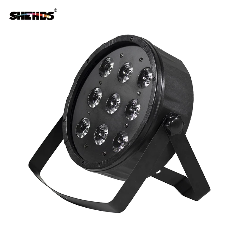 

SHEHDS LED Flat Par 9x12W RGBW Lighting DMX512 disco DJ Lighting stage light LED Strobe Pair disco party BAR Darkening effect