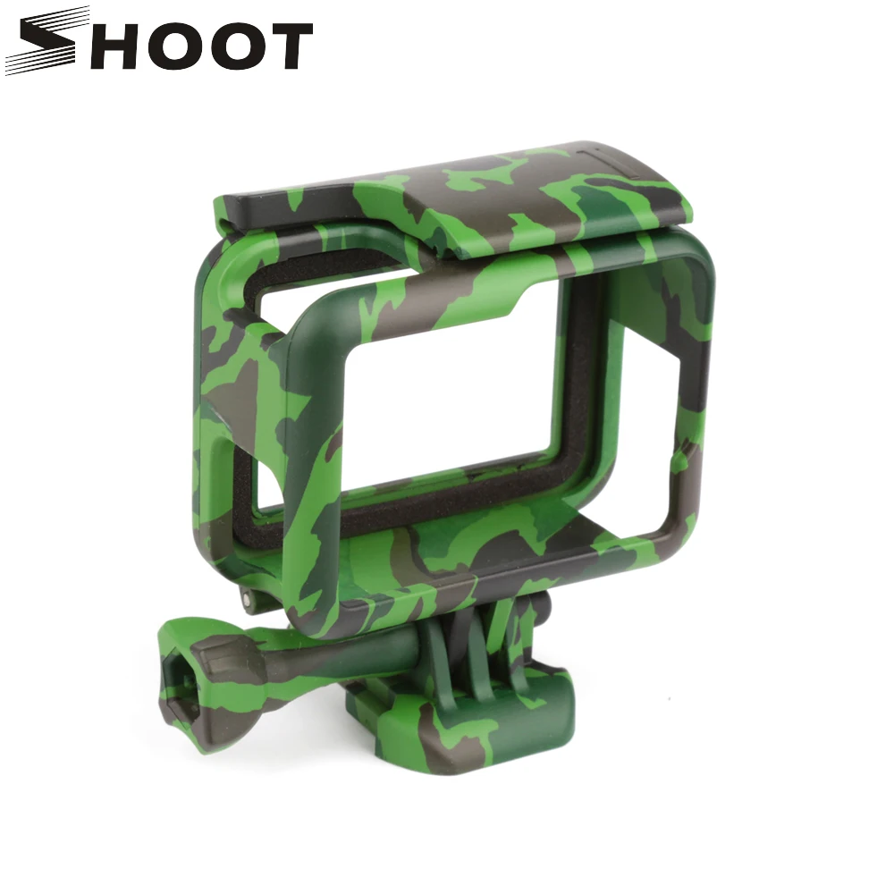 

SHOOT Camouflage Side Open Protective Border Frame Case for GoPro Hero 7 6 5 Black Camera Standard Case for Go Pro 6 5 Accessory