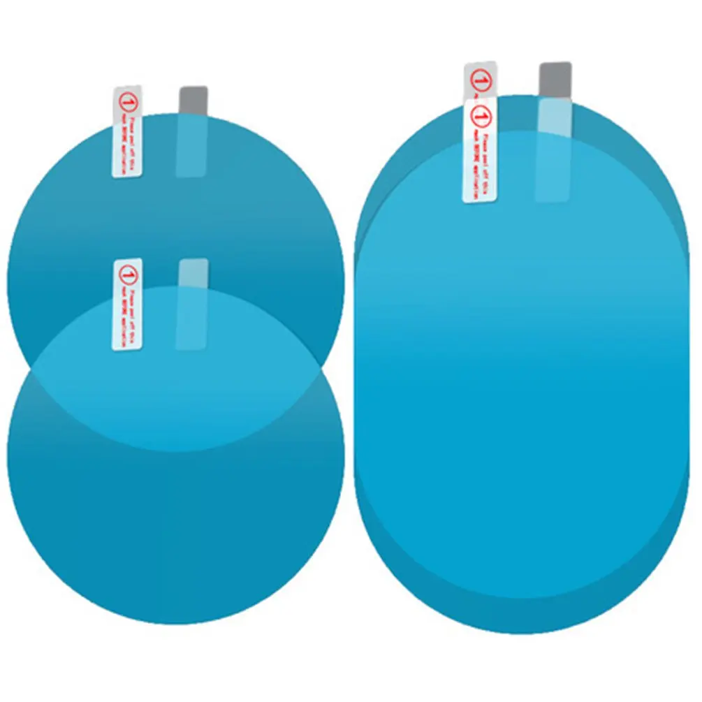

2 PCS Car Rearview Mirror Protective Film Motorcycle Window Rainproof Auto Clear Sticker Anti Fog Membrane Waterproof