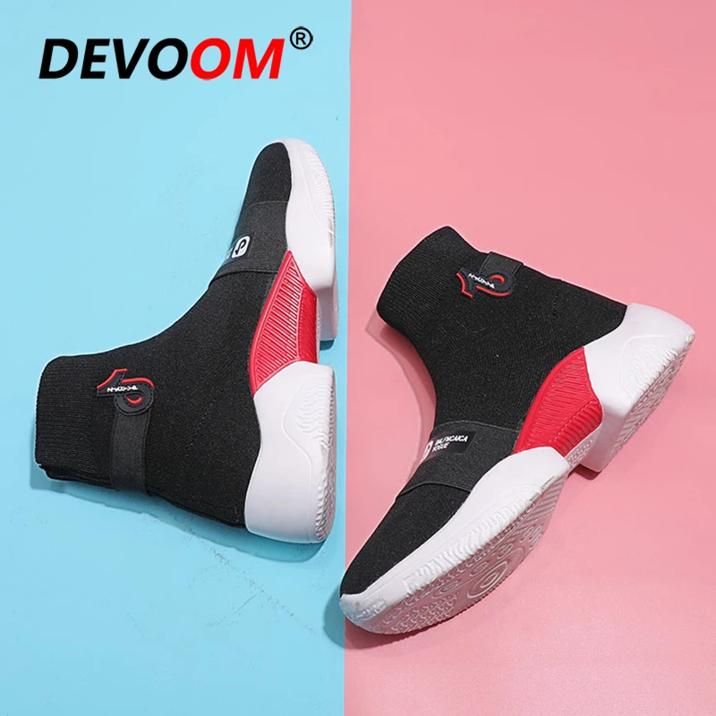 

Sock Boots 2019 New Fashion Tik Tok Hot Sale Spring Winter Shoes Women Flats Fashion Slip on Flying Knit Boots Fur Women Sneaker