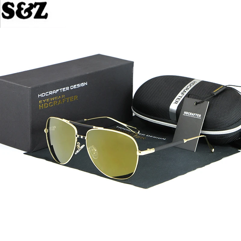 

Men's polarized Sunglasses Yurt HDCRAFTER Brand Business Casual Polarizing Glasses Male Sunglasses Men Driving oculos Eyewear