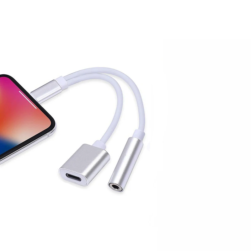 3 5 мм адаптеры гарнитура для Iphone 7 8 наушники Аудио iOS 11 12 2 в 1 Lightning зарядное