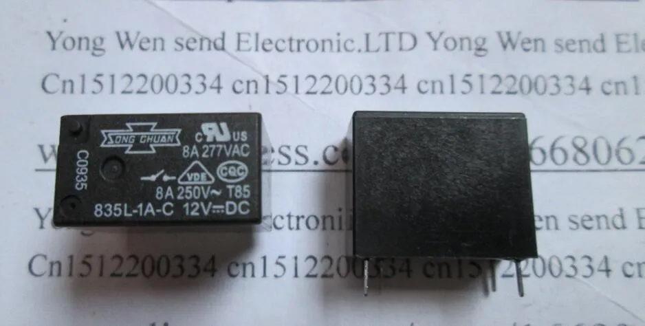 Amazon.co.jp: 新しい 835L-1A-C 12VDC リレー 4 ピン パーツ