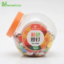 300 шт/Партия DIY цветные палочки для большого пальца нажимные штифты чертежные штифты пробковая доска толкатель булавка для карты Kawaii Канцтовары офисный школьный принадлежности