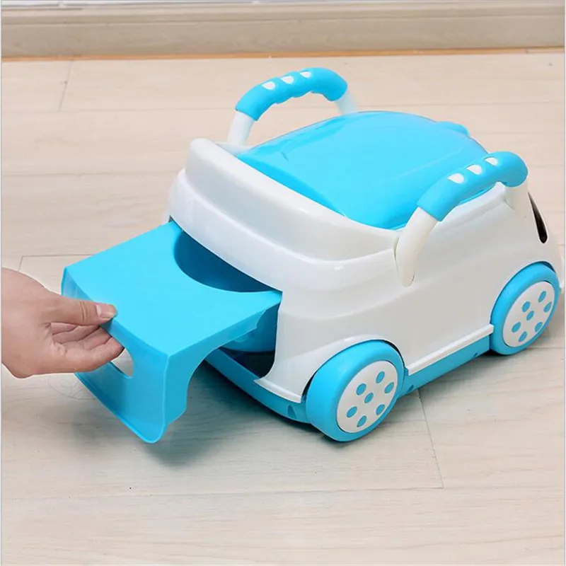 Cute Bebe Camping Car Portable Potty Child Cartoon Toilet Seat Kids Pinico WC Toilets For Boys & Girls Baby Potty Training Free 11