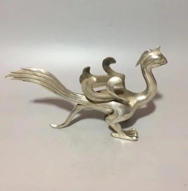 

Коллекционное архаизское белое медное животное божество статуя розы