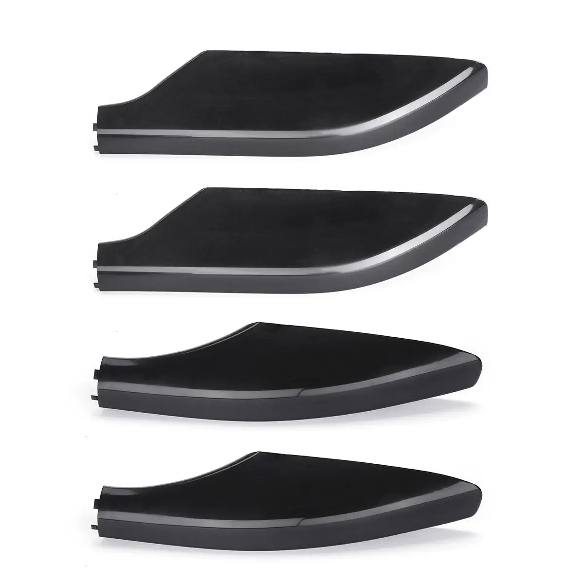 Cover do Rack Preta para Toyota Telhado Bar End Fj120 Shell Cor Land Cruiser Prado 2003 2004 2005 2006 2007 2008 2009 4 Pçs - Set 4 Telhado Bar End Fj120 Shell Cor Preta
